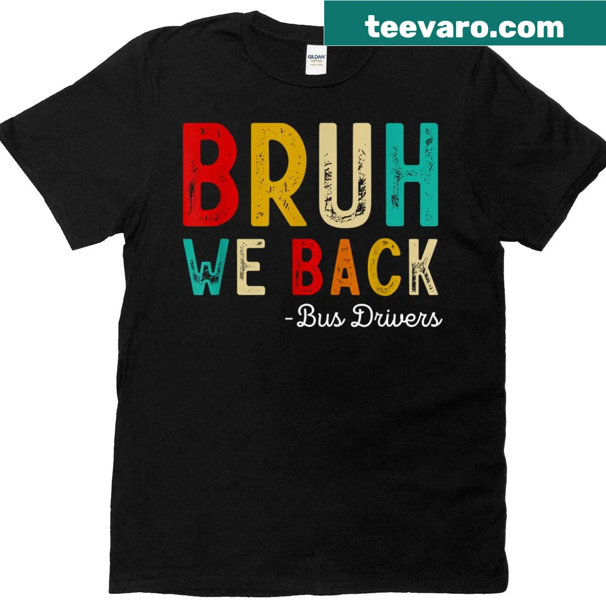 T-shirt for bus drivers with a fun back-to-school theme — on a men's t-shirt