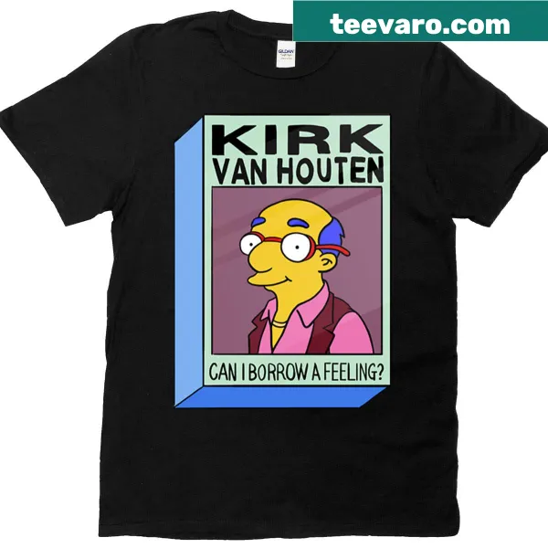 Playful t-shirt with the phrase Can I Barrow A Feeling
