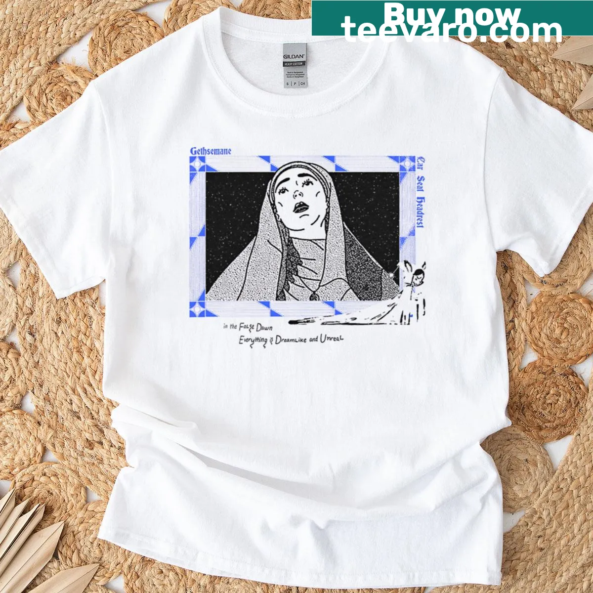 Car Seat Headrest band t-shirt — on a men's t-shirt