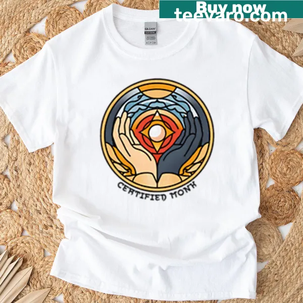 Dungeons & Dragons Certified Monk class logo on T-shirt