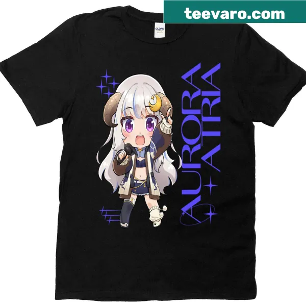 Chibi graphic t-shirt featuring Aurora from fairy tales