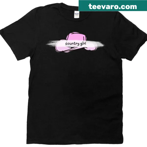 T-shirt featuring a stylish country hat illustration