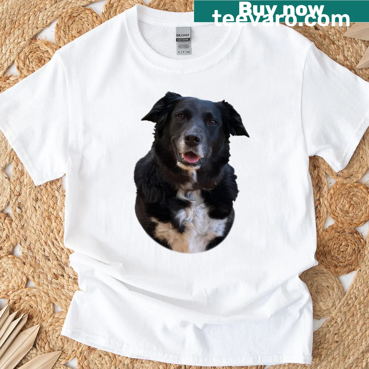 Charming dog graphic T-shirt for dog lovers — on a men's t-shirt