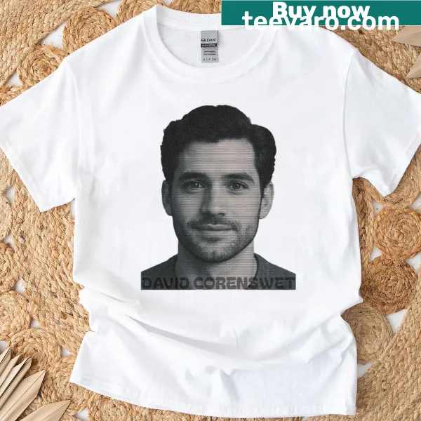T-shirt featuring the name David Corenswet