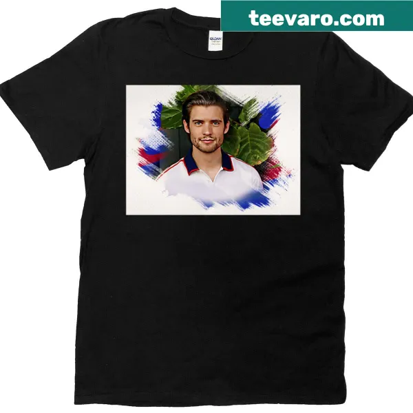 Watercolor portrait T-shirt of David Corenswet for fans