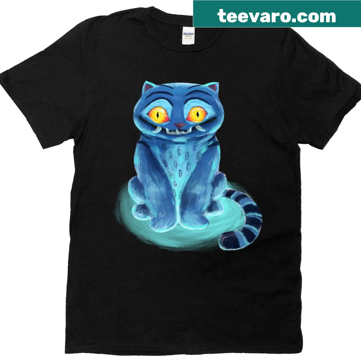 Cute Derpy the Tiger illustration for kids — on a men's t-shirt