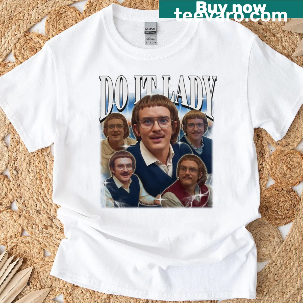 Retro funny T-shirt featuring a humor-filled meme phrase — on a men's t-shirt