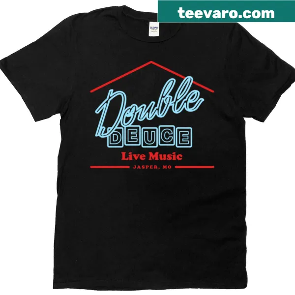 Minimalist t-shirt with the phrase 'Double Deuce'
