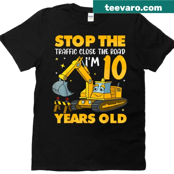 Excavator graphic T-shirt for kids