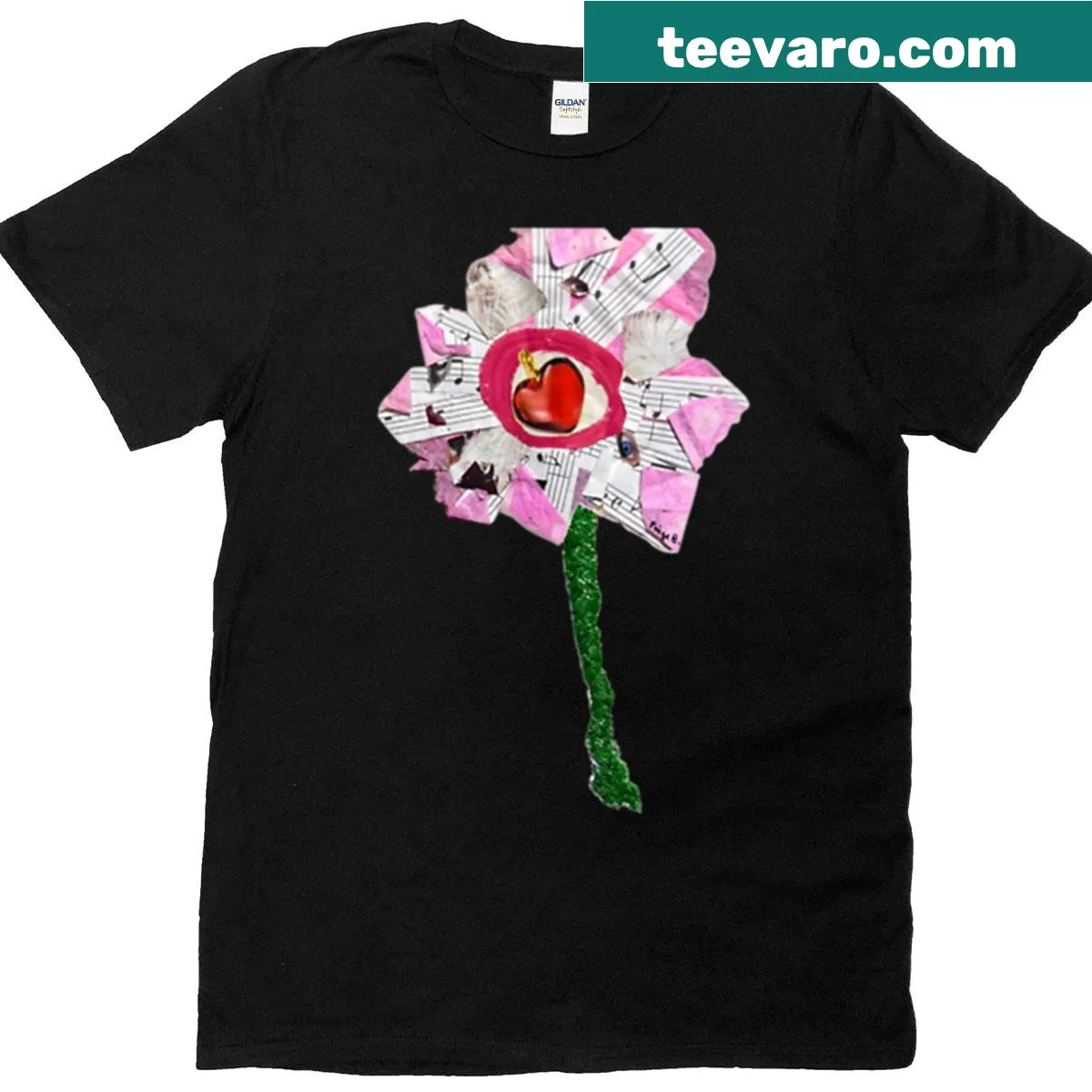 Floral composition T-shirt for nature lovers. — on a men's t-shirt