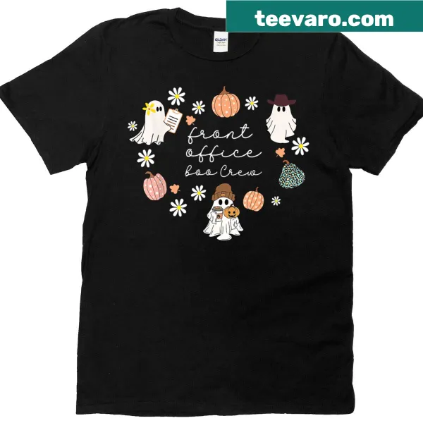 Halloween t-shirt with a pumpkin and ghost illustration