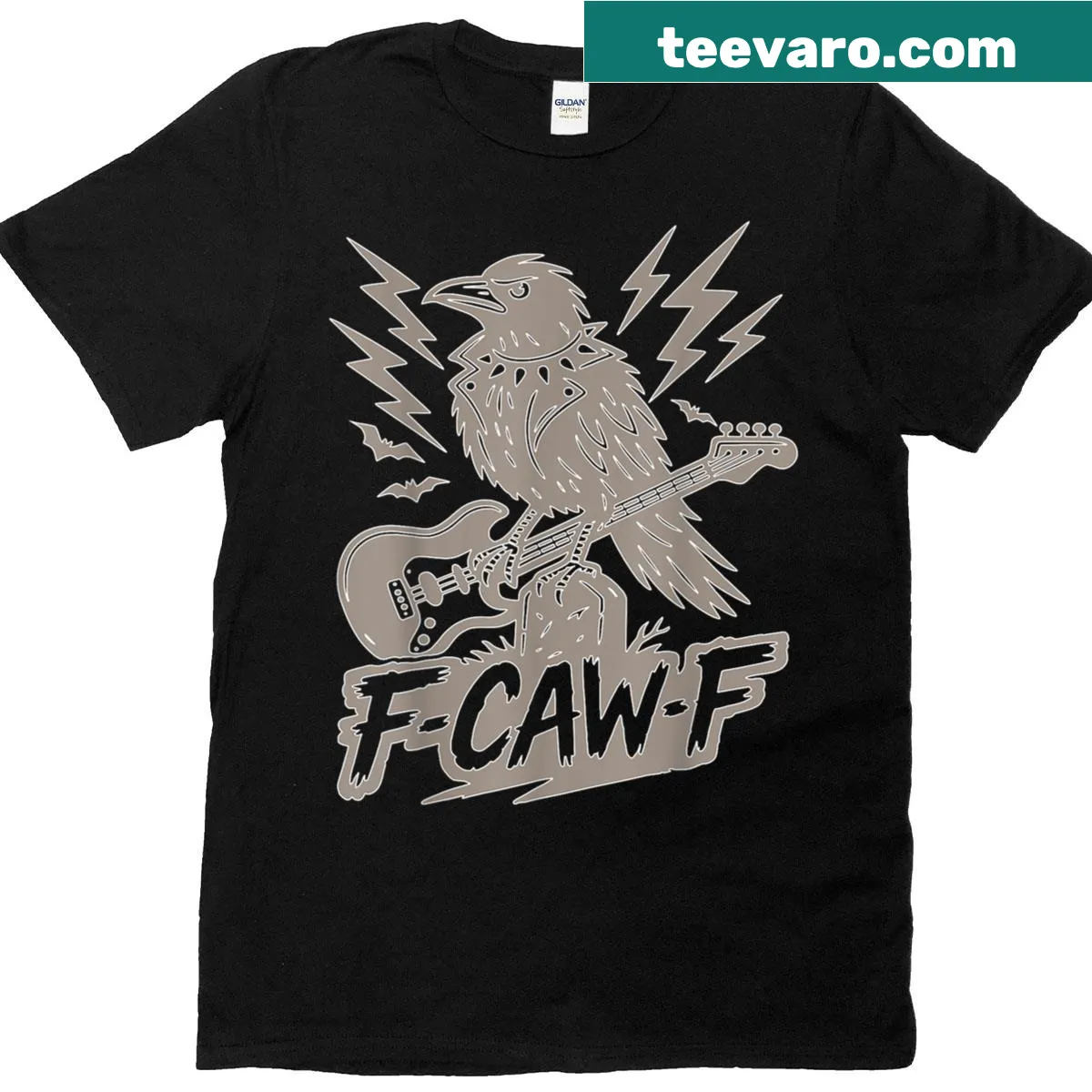 Sarcastic F Caw F trendy t-shirt with clever text — on a men's t-shirt