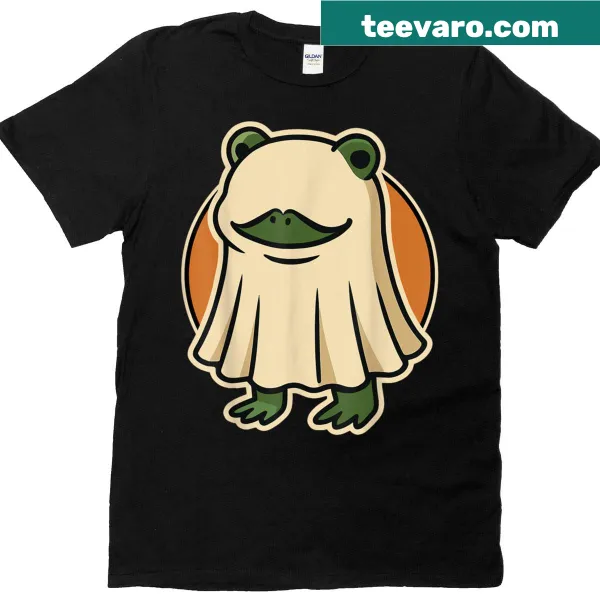 Cartoon frog ghost Halloween T-shirt for kids