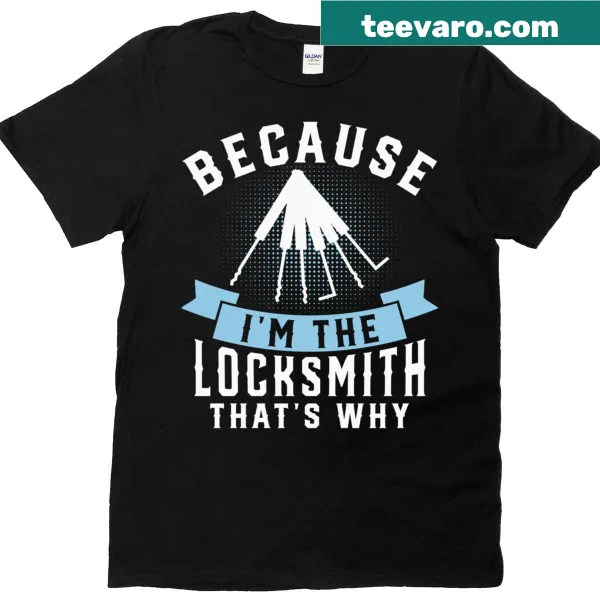 Funny locksmith T-shirt with humorous text design