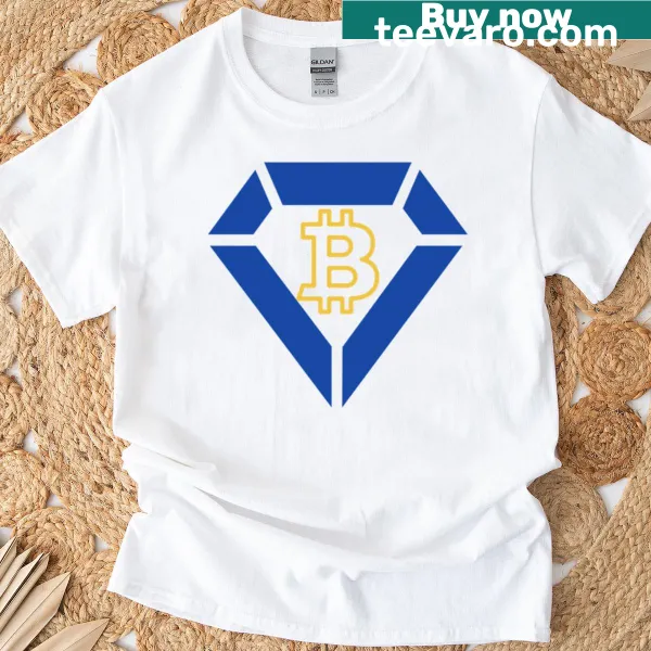 Cryptocurrency-themed t-shirt with humorous design