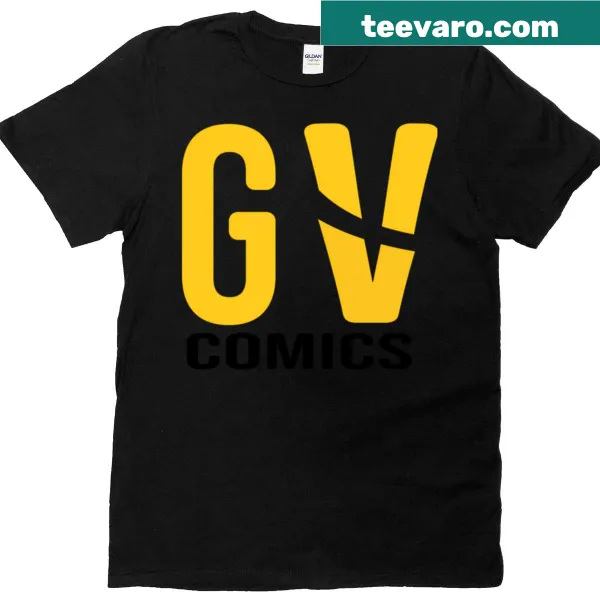 Goldvision Comics logo t-shirt for comic enthusiasts
