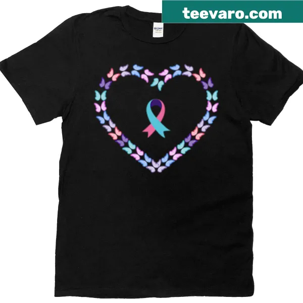 Butterfly design symbolizing gynecologic cancer support