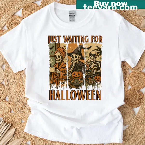 Funny skeleton Halloween t-shirt for women