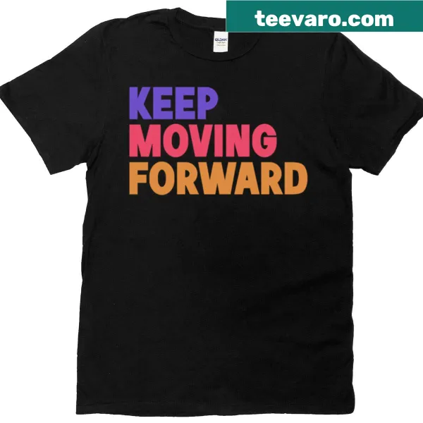 Inspirational typography design saying 'Keep Moving Forward'