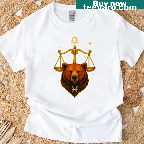 Libra Zodiac T-shirt with astrological symbol
