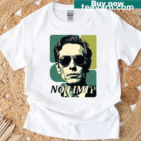 Abstract art T-shirt featuring a man's face design