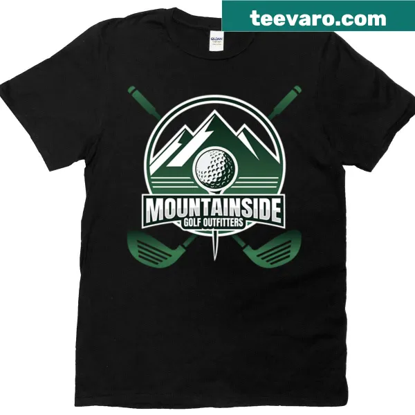 Mountainside Golf Outfitters logo graphic on a T-shirt
