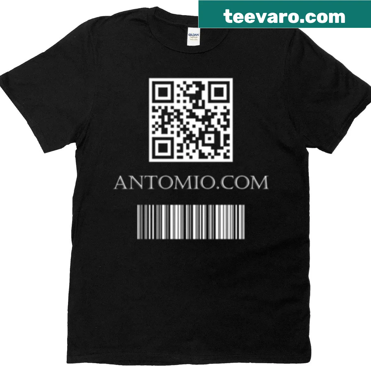 Minimalist T-shirt with the text 'My Website'. — on a men's t-shirt