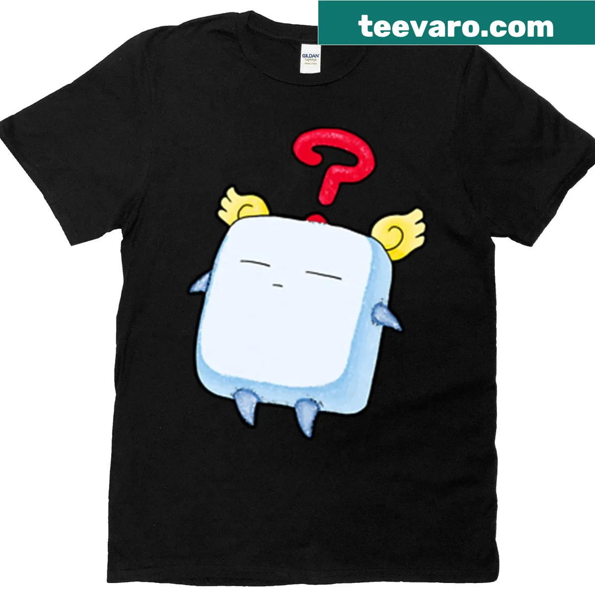 Illustrative T-shirt featuring an outcast angel design. — on a men's t-shirt