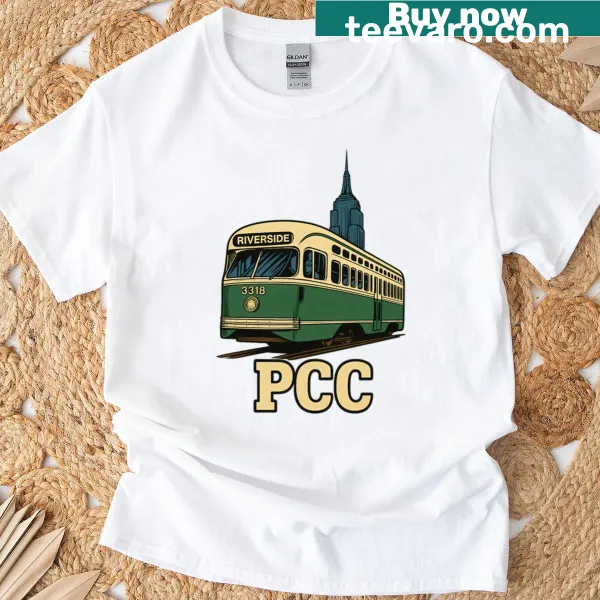 Illustrative PCC legendary streetcar t-shirt design