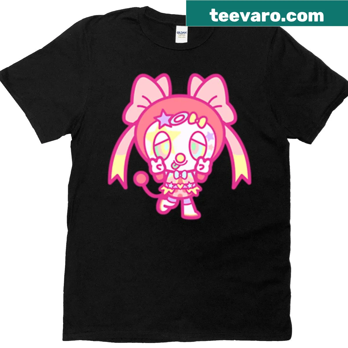 Whimsical ribbon illustration on a T-shirt — on a men's t-shirt
