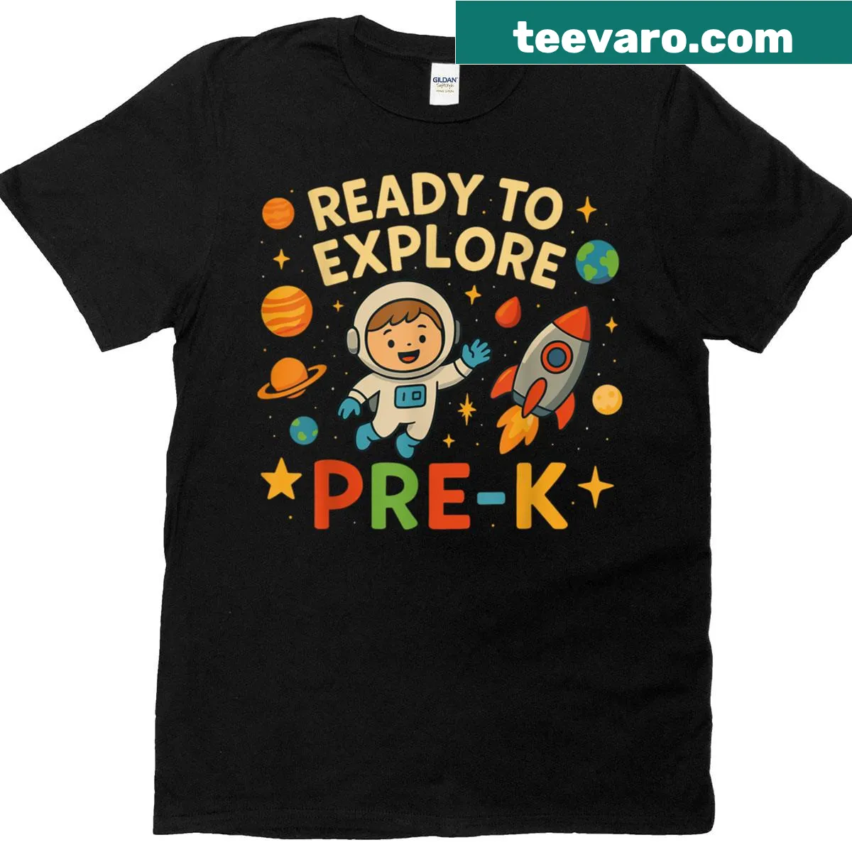Funny back-to-school t-shirt designed for pre-k with humorous graphic. — on a men's t-shirt