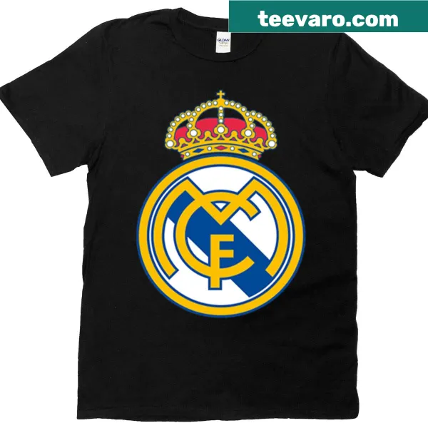 Real Madrid logo printed on a T-shirt
