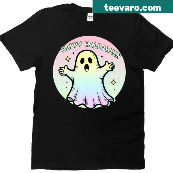 Vintage-inspired Halloween T-shirt with spooky graphic elements.