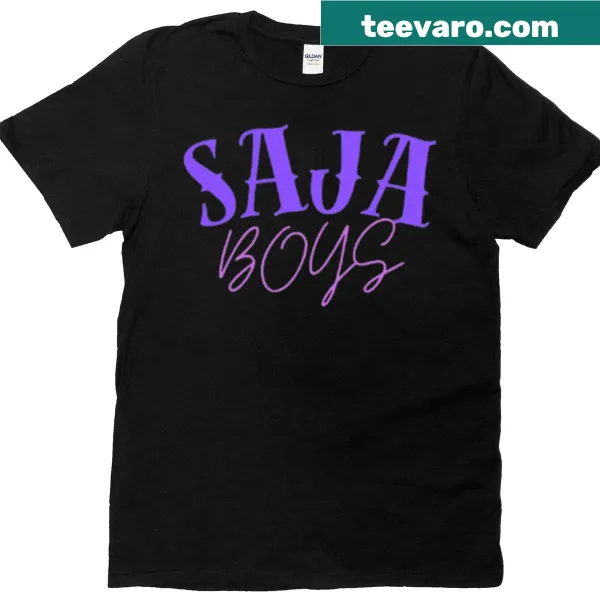 Simple Saja Boys T-shirt design showcasing Kpop theme