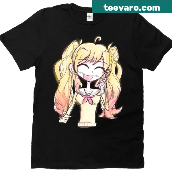Illustrative T-shirt featuring Saki Tenma character design