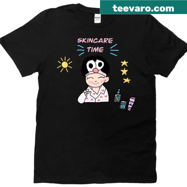Wholesome T-shirt promoting skincare routine