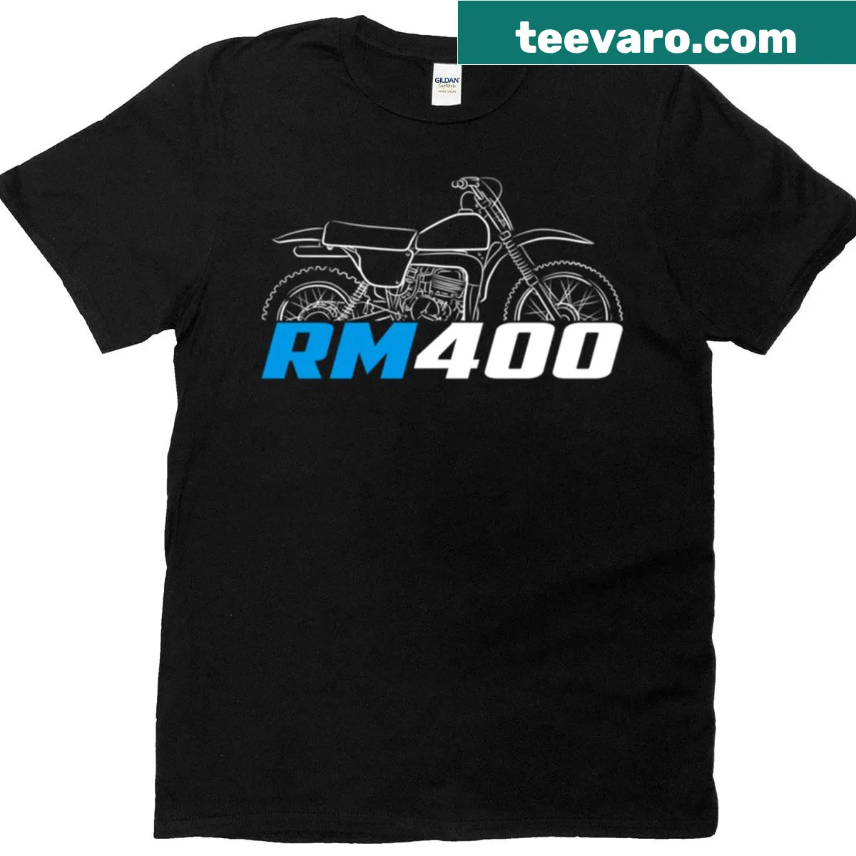 Vintage-inspired Suzuki motorcycle t-shirt with retro graphics — on a men's t-shirt