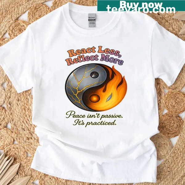 Inspirational typographic T-shirt about inner alchemy and self-growth
