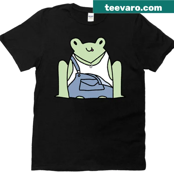 Cartoon-style T-shirt featuring Frog Two-bit from The Outsiders