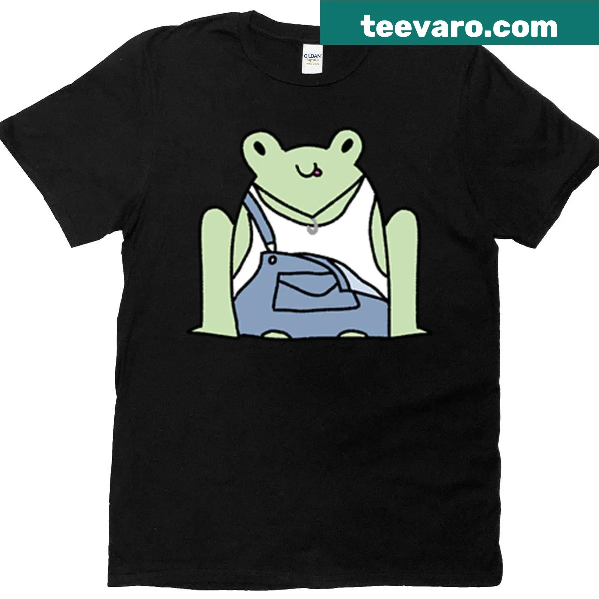 Cartoon-style T-shirt featuring Frog Two-bit from The Outsiders — on a men's t-shirt