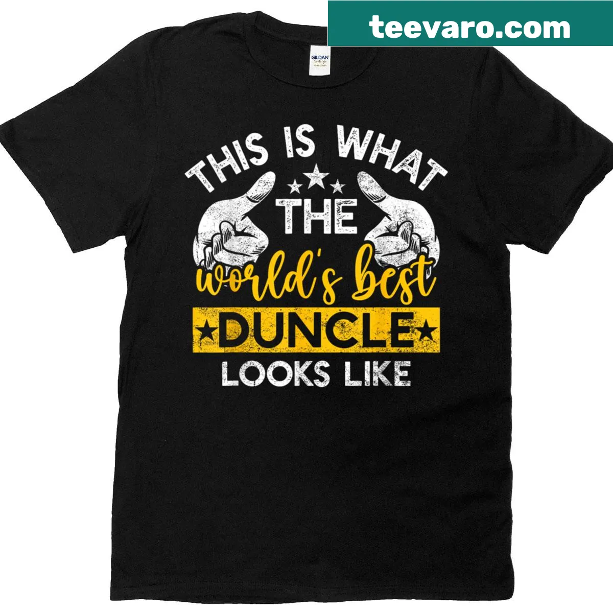 Typography design stating 'This Is What The Best Duncle Looks Like' with basketball theme — on a men's t-shirt
