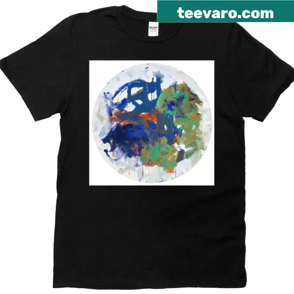 T-shirt inspired by Joan Mitchell with abstract design