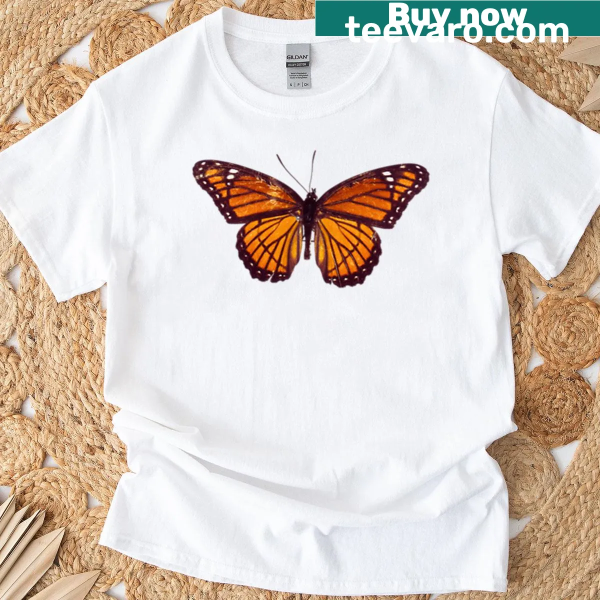 Viceroy Butterfly T-shirt featuring a beautifully illustrated butterfly — on a men's t-shirt