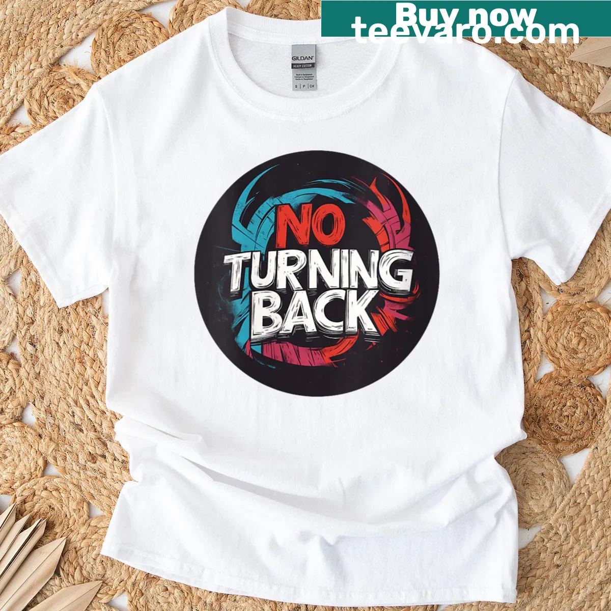 Retro-style t-shirt featuring motivational phrase about progress — on a men's t-shirt