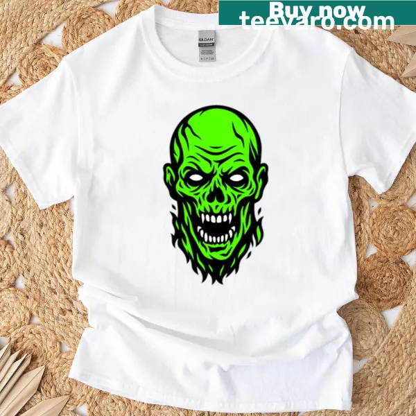 Tribal design t-shirt featuring a zombie theme