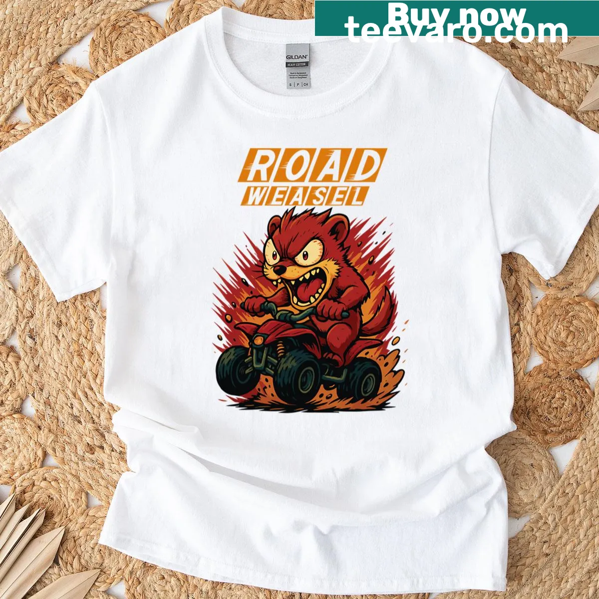 Cartoon-style T-shirt featuring Art the Clown — on a men's t-shirt