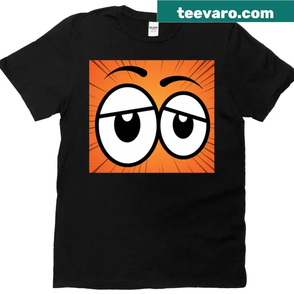 Pop art t-shirt with large cartoonish eyes