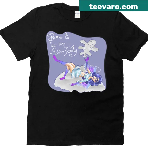 Oversized T-shirt with a whimsical air fairy illustration