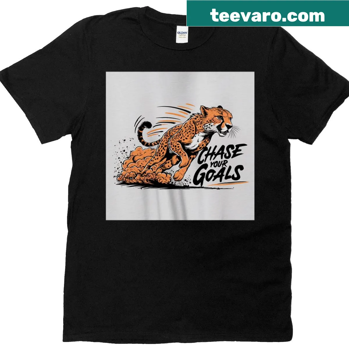 Funny oversized t-shirt with motivational text — on a men's t-shirt