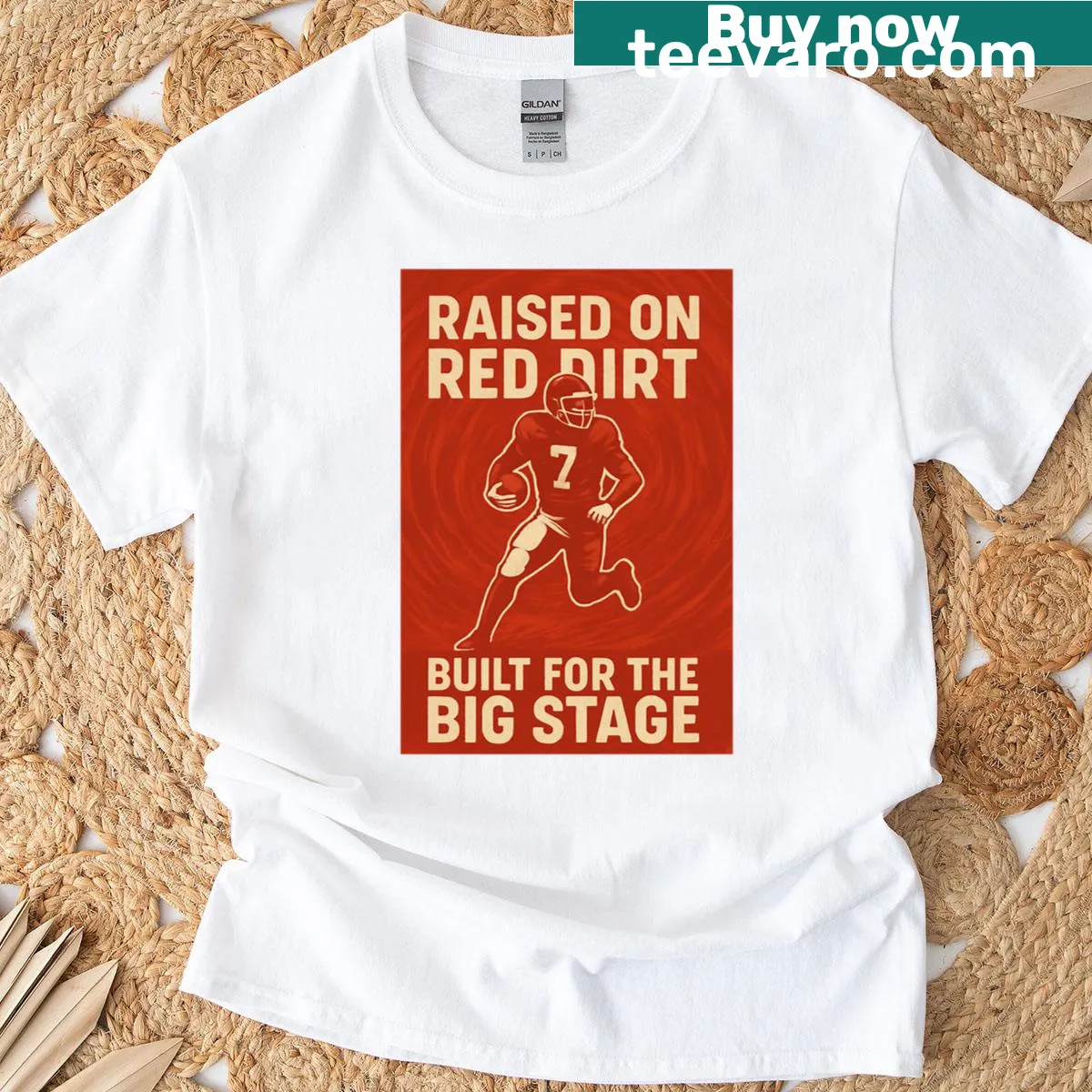 Sentimental t-shirt celebrating roots and achievements — on a men's t-shirt